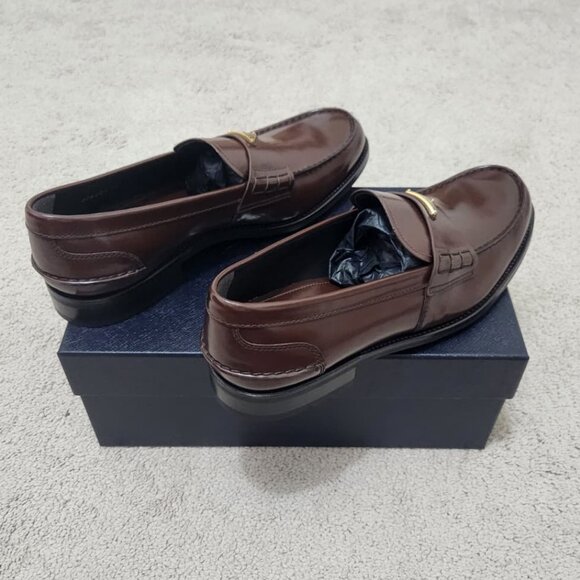 Prada Brushed Leather Loafers 2DB223 Radica Brown – Men’s UK 12 - Picture 2 of 10